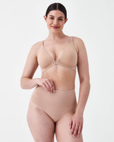 SPANXsmooth™ Bra-llelujah!® Adjustable Plunge Wireless Lift Bra | Toasted Oatmeal
